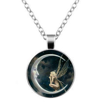 Creative Time Gem Fairy Necklace Glass Pendant