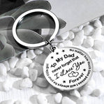 To My Dad Never Forget That I Love You Forever Keychain Keyring