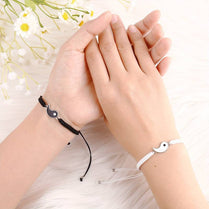 Best Friend Couple Matching Yin Yang Adjustable Cord Bracelets