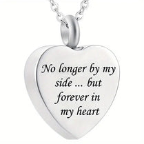 No Longer By My Side Cremation Jewellery Urn Necklace Pendent Ashes Locket Keepsake