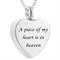 A Piece Of My Heart Cremation Jewellery Urn Necklace Pendent Ashes Locket Keepsake